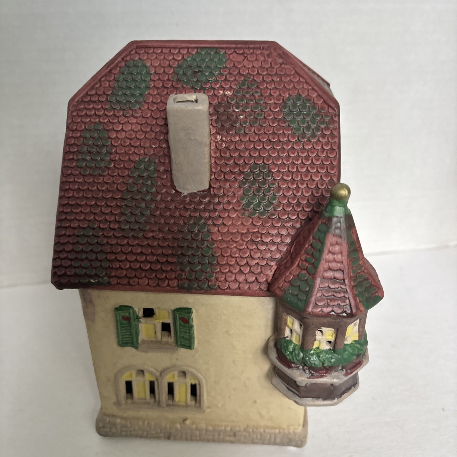 G. Wurm Hotel & Restaurant porcelain building village Candle tealight 7″ tall