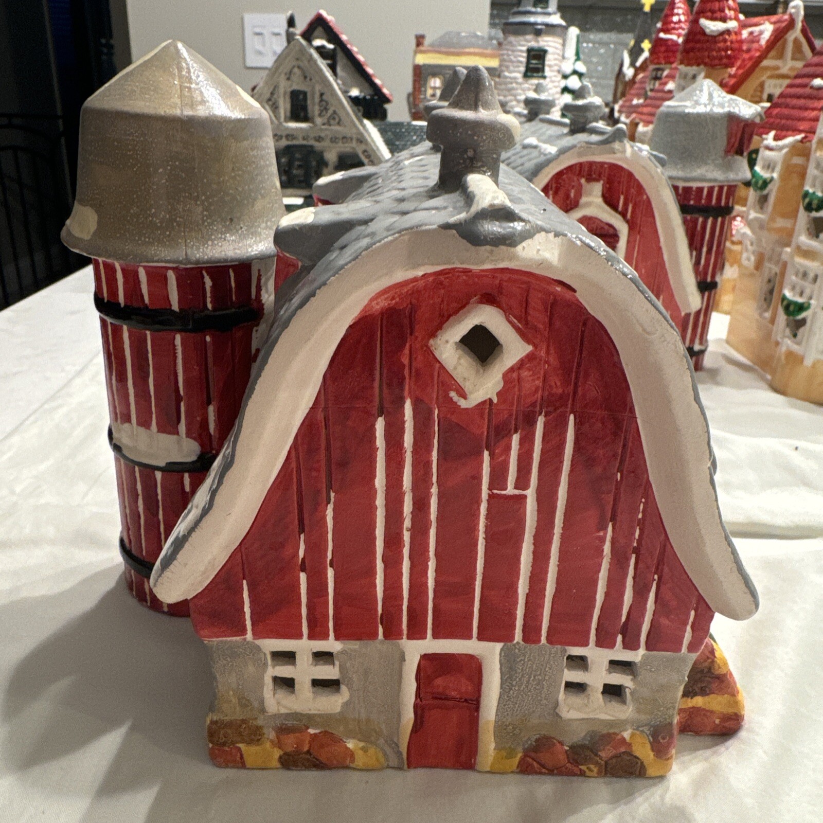Dept. 56 Snowhouse Series, Red Barn, 1984 Hand Painted