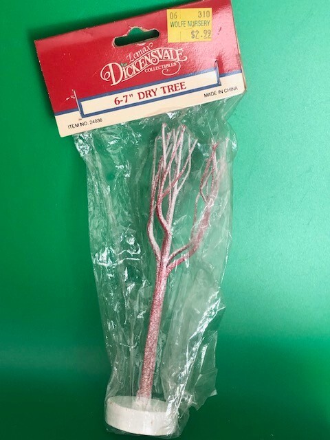 Lemax Dickensvale DRY TREE Halloween OR Christmas Village 6 1/2″ Tall NOS