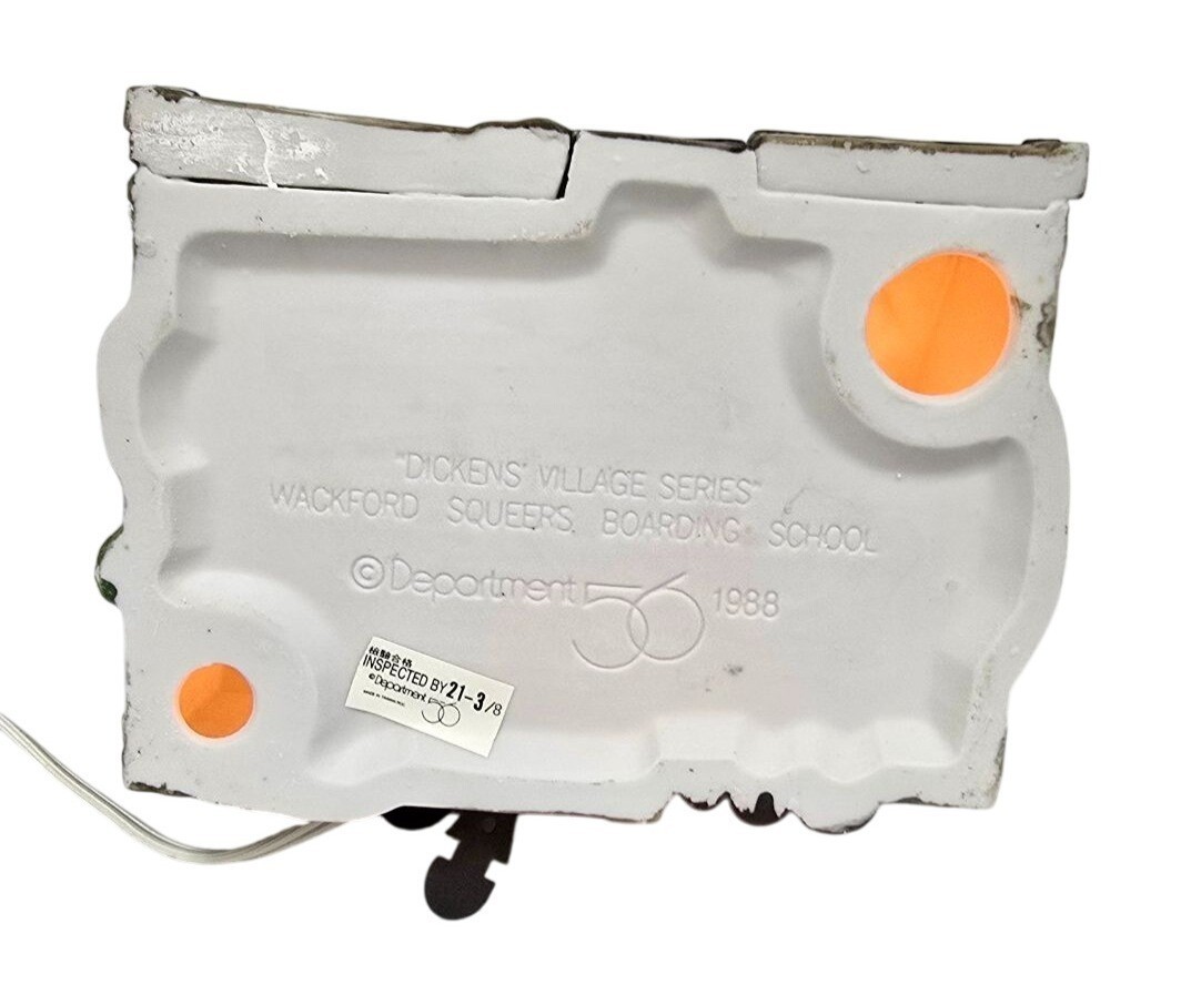 Dept 56 Dickens Village Wackford Squeers Boarding School Nicholas Nickelby