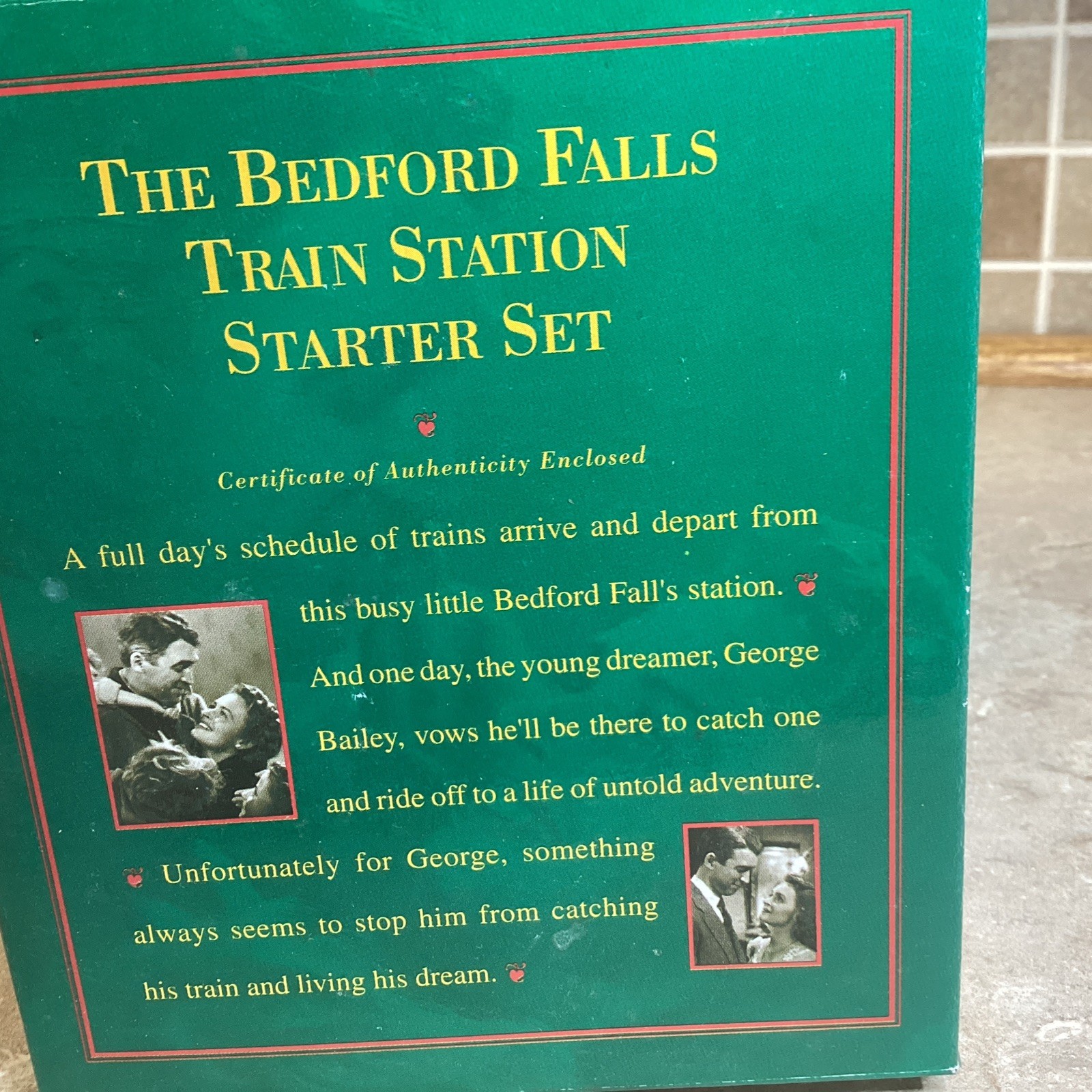 It’s a Wonderful Life Holiday Village – Bedford Falls Train Station Starter -NEW