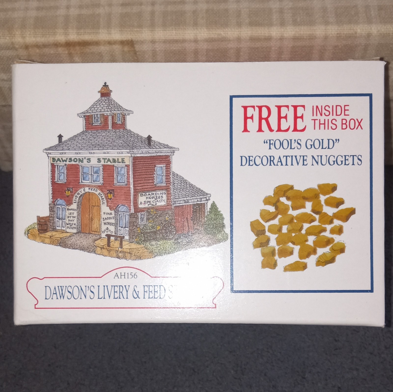 Liberty Falls Dawson’s Livery & Feed Stable 1998 Pewter Hand Painted Gold Rush