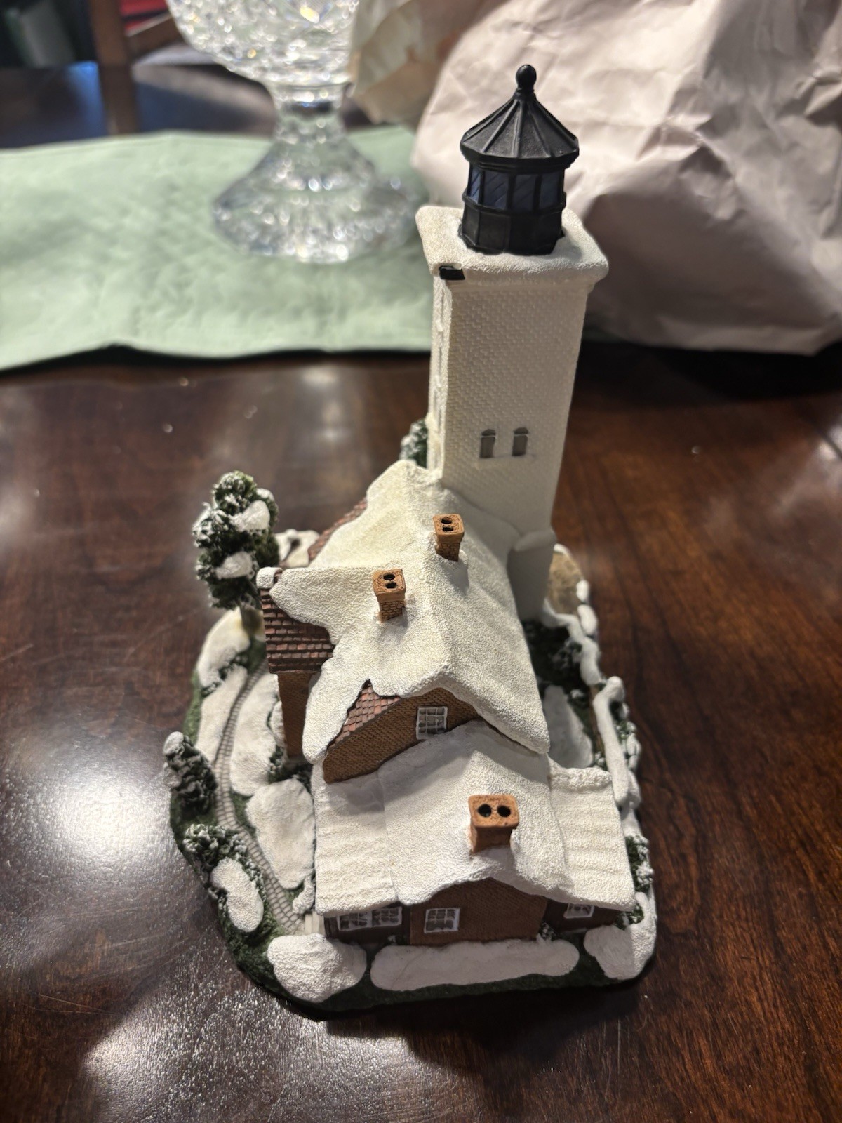 Harbour Lights Presque Isle PA #201 Lighthouse 1997 Painted Resin Handmade Boxed