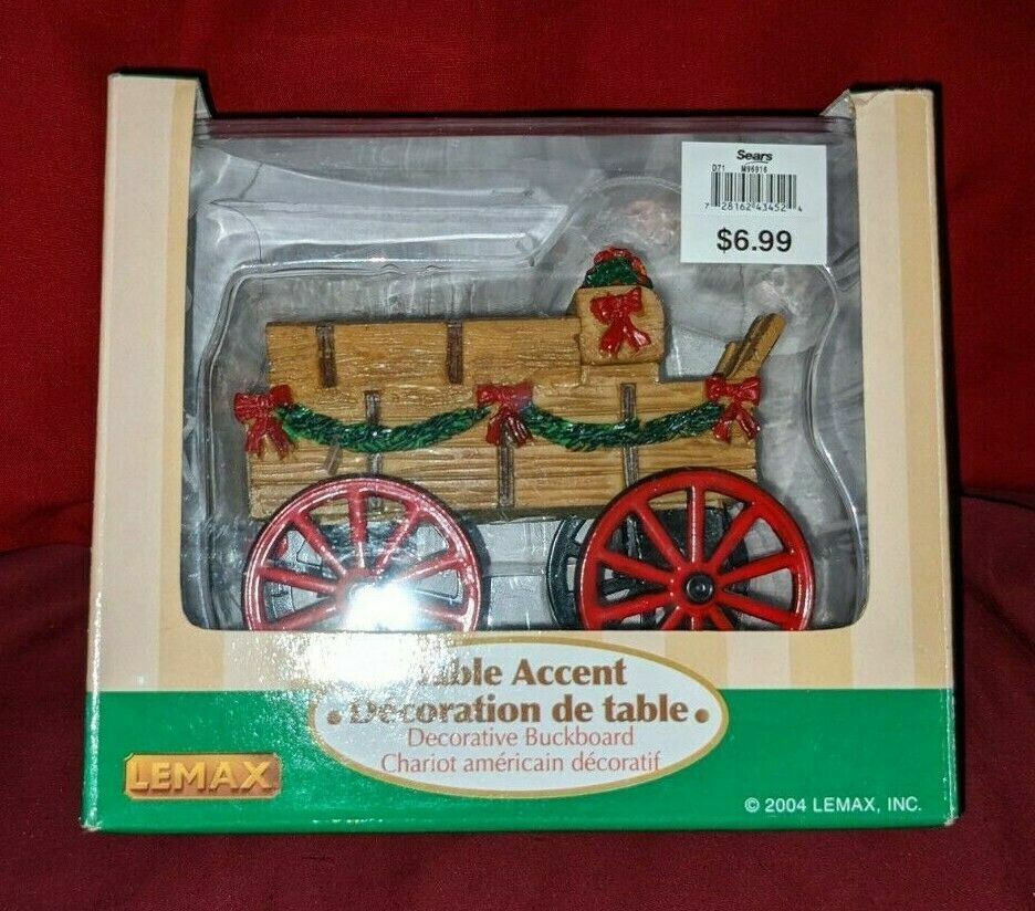 Lemax Village Decorative Buckboard Table Accent Christmas Accessory 43452 RARE