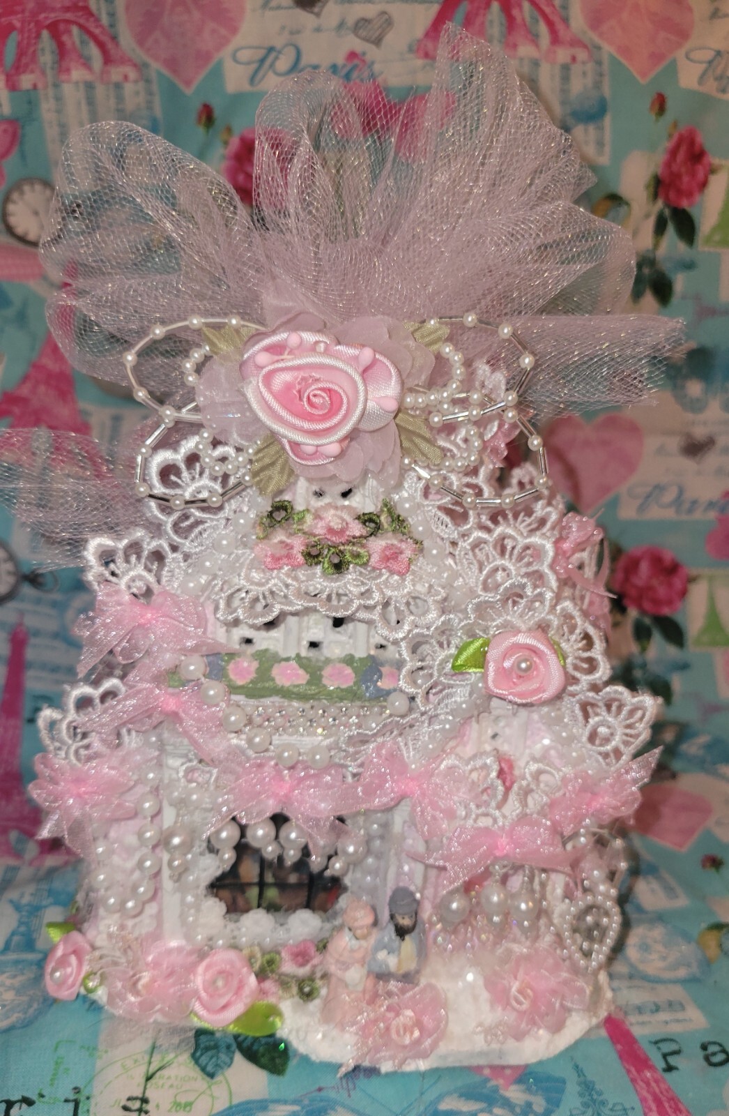 Shabby Pink Christmas Mademoiselle Victorian Barbie Pink Farmhouse Tea Coffee