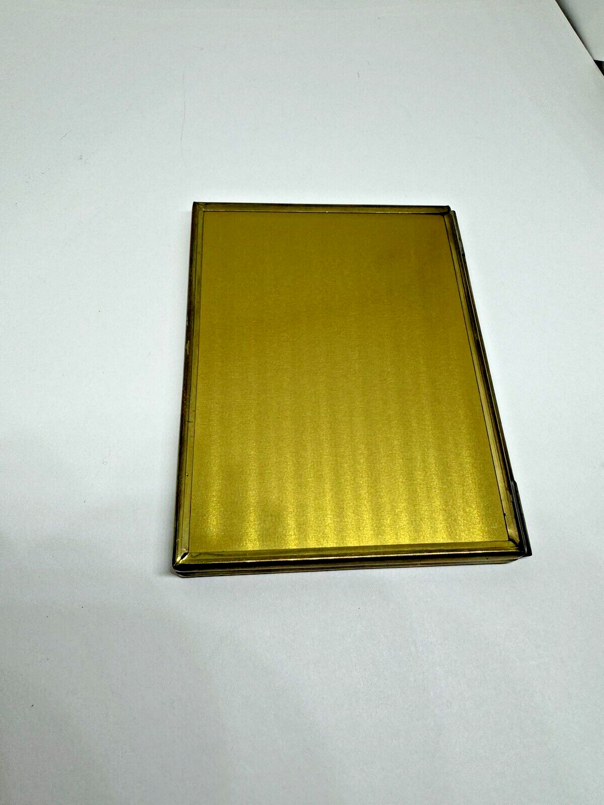 Thomas Kinkade 1997 Via Vermont Miniature Christmas Tree in Folding Brass Frame