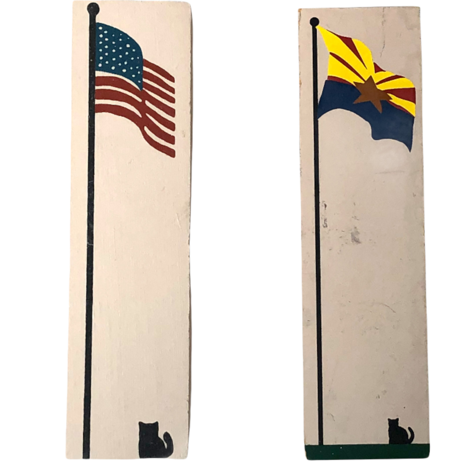 Cat’s Meow Village American Arizona Flag 1999 Faline ’99 Shelf Sitter Patriotic