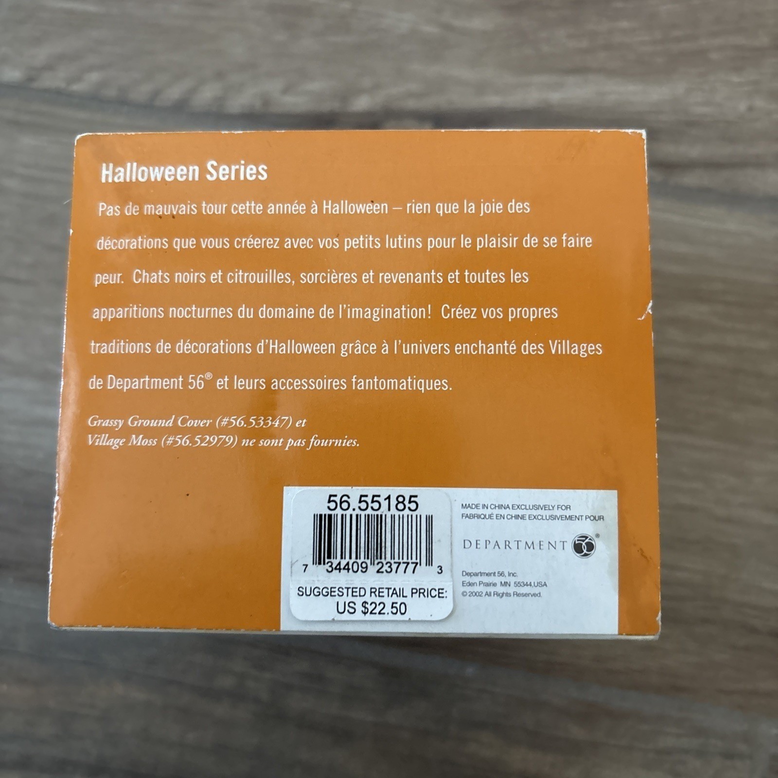 Dept 56 Snow Village Halloween – Bobbing for Apples – New In Box, Sealed