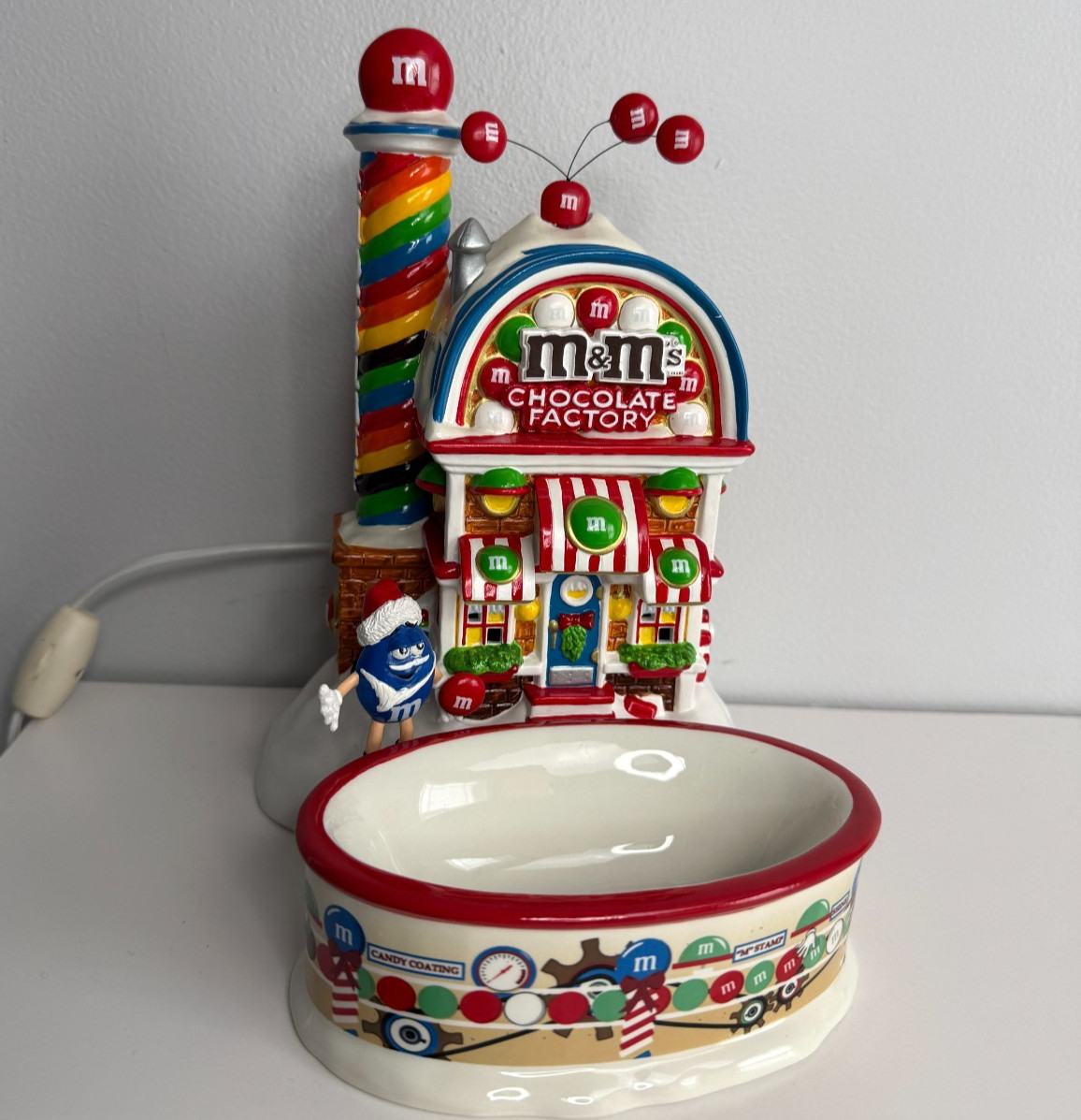 Dept 56 M&M’s Chocolate Candy Factory Lighted Christmas Village Vintage 2004