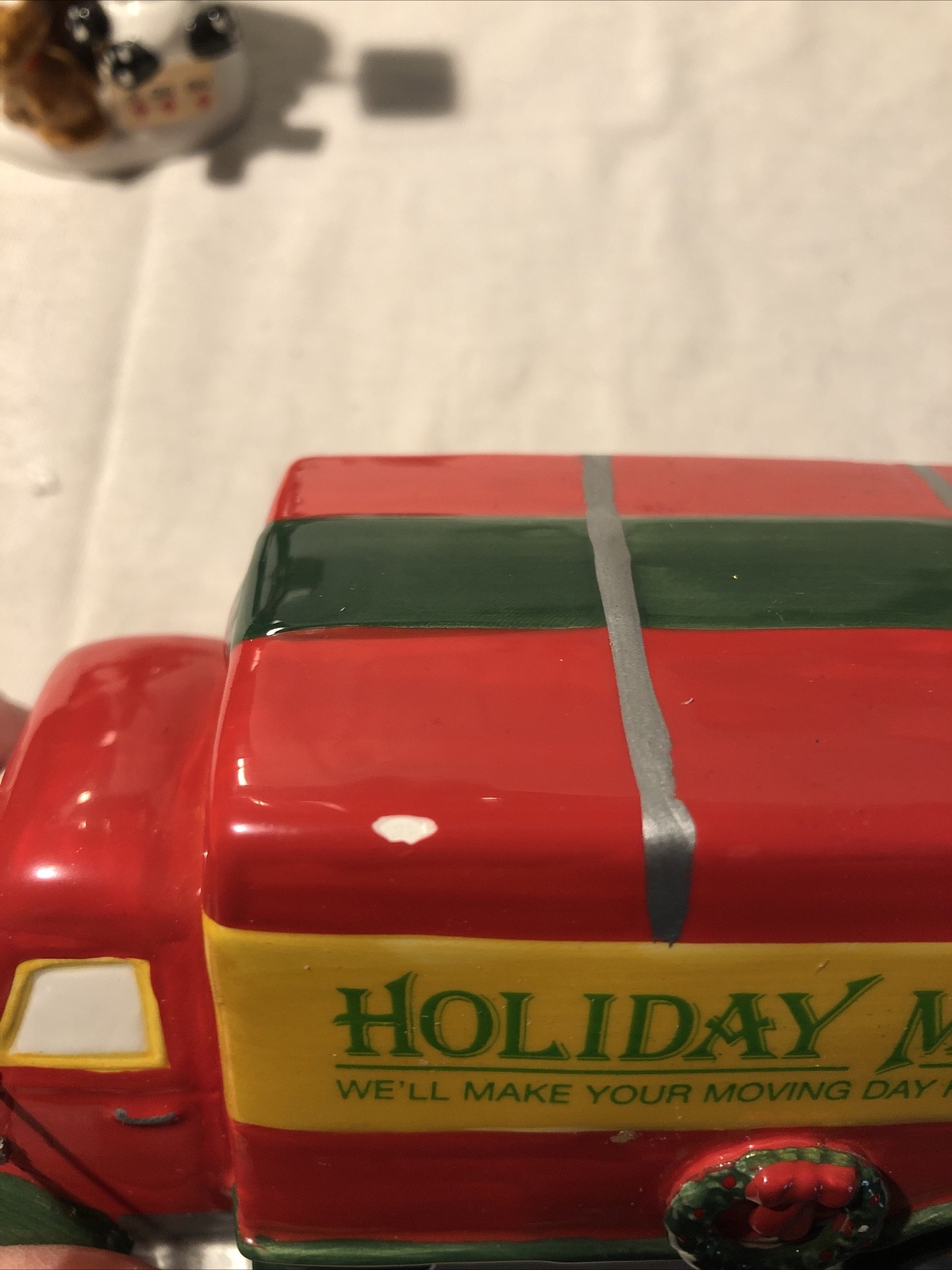 dept. 56 the original snow village Moving Day Set Of 3 chip on truck see photo