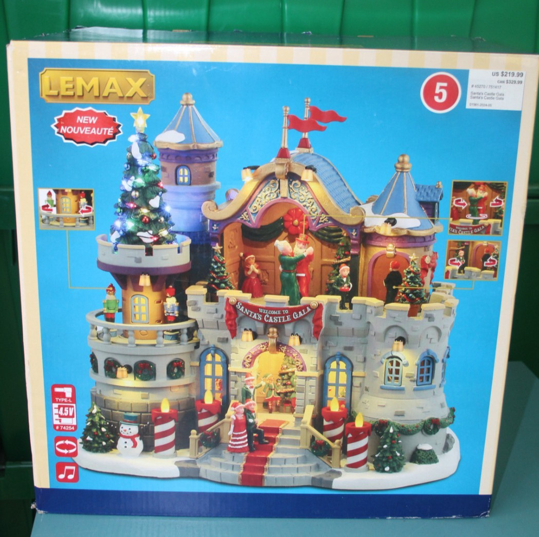 LEMAX 45270 SANTA’S CASTLE GALA IN ORIGINAL BOX CHRISTMAS TESTED OK
