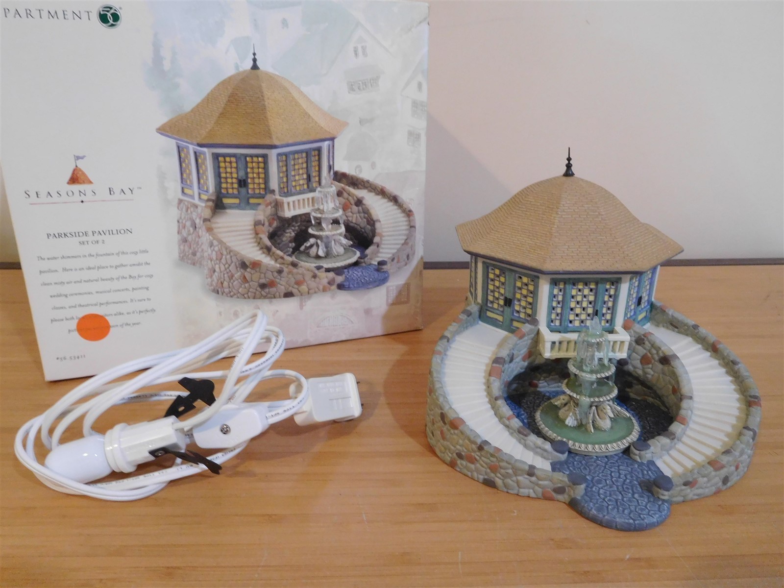 Dept 56 Seasons Bay – Parkside Pavilion – Set of 2 – #56.53411 – MIB