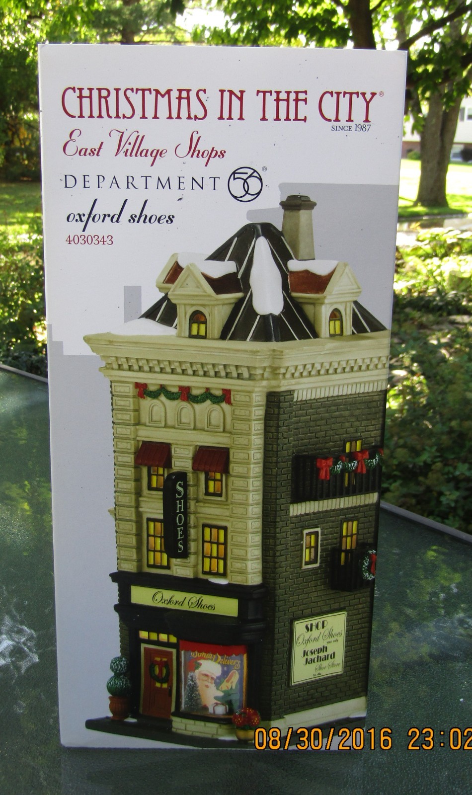2013 Department 56 Christmas In The City #4030343 OXFORD SHOES Unused NRFB Look