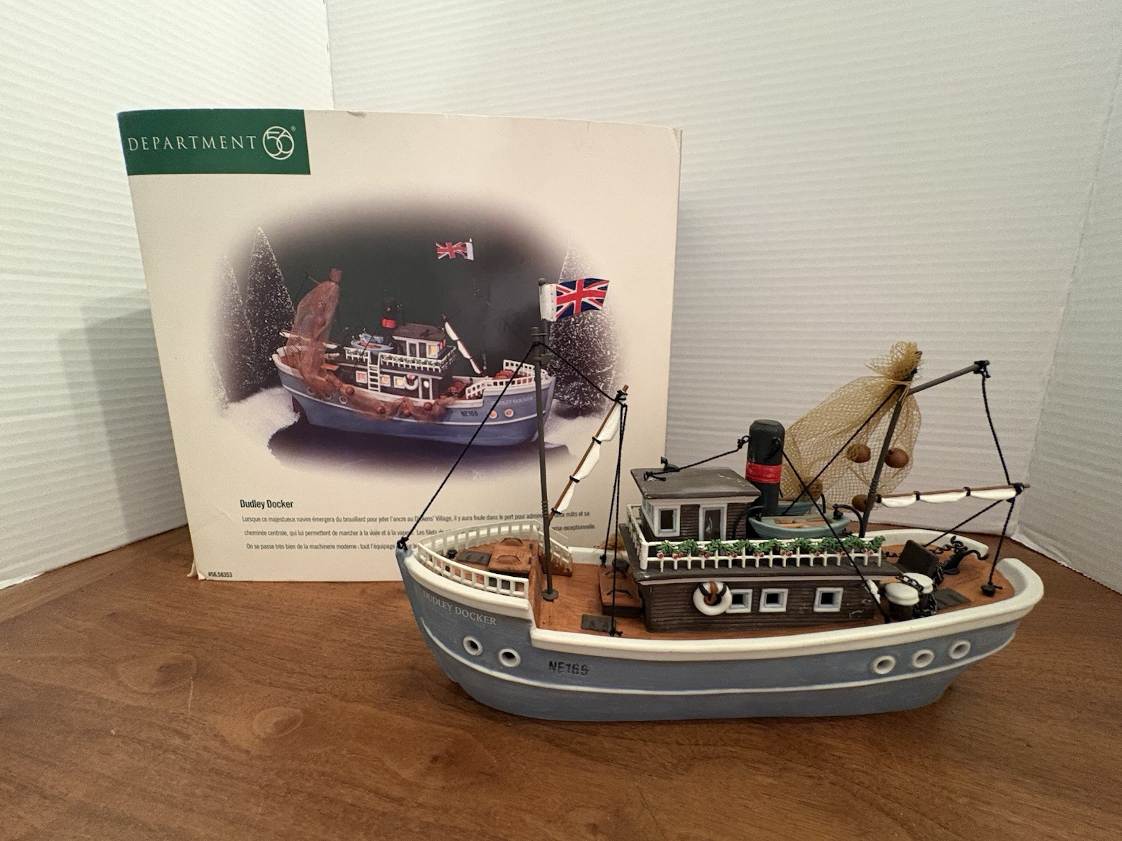 Dept Dept 56 Dudley Docker 58353 Fishing Ship Dickens Village Series Retired ‘99