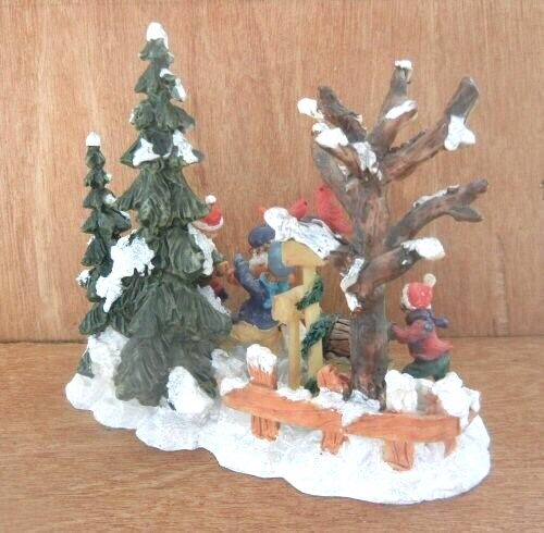1999 ENCHANTED FOREST VILLAGE KIDS TABLE ACCENT OR CHRISTMAS VILLAGE ACCESSORY