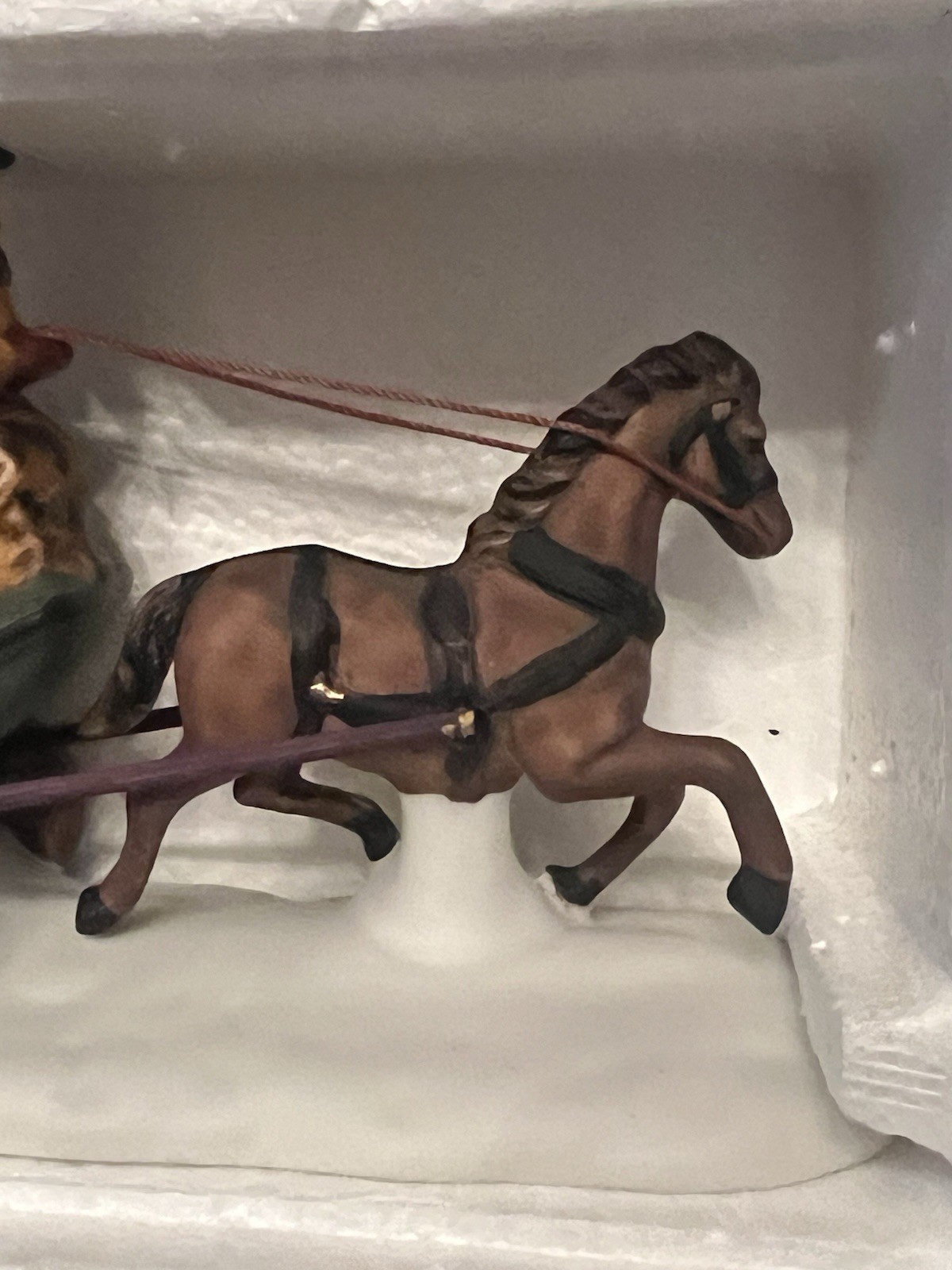 VTG 1988 Dept 56 Heritage Village Horse Drawn Carriage Dover Coach Retired