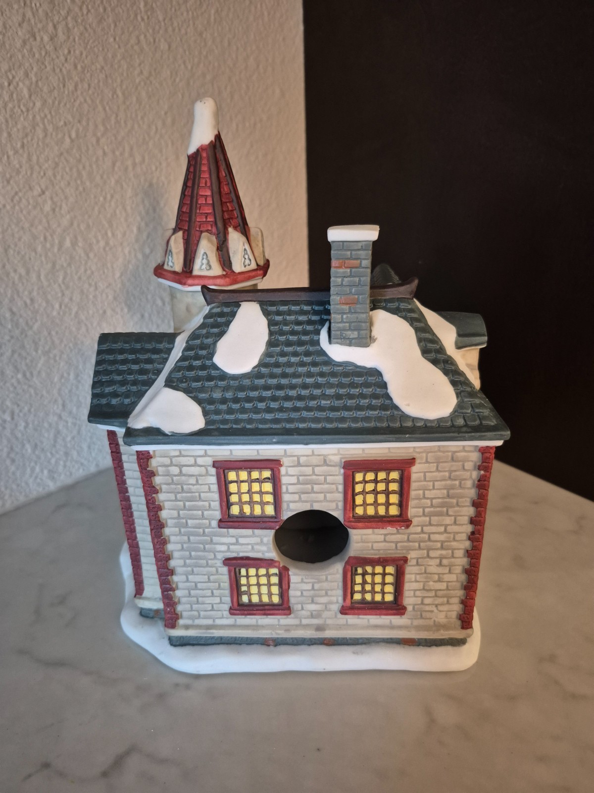 Santa’s Workbench Webster Manor Towne Series Lighted Christmas Village NIB