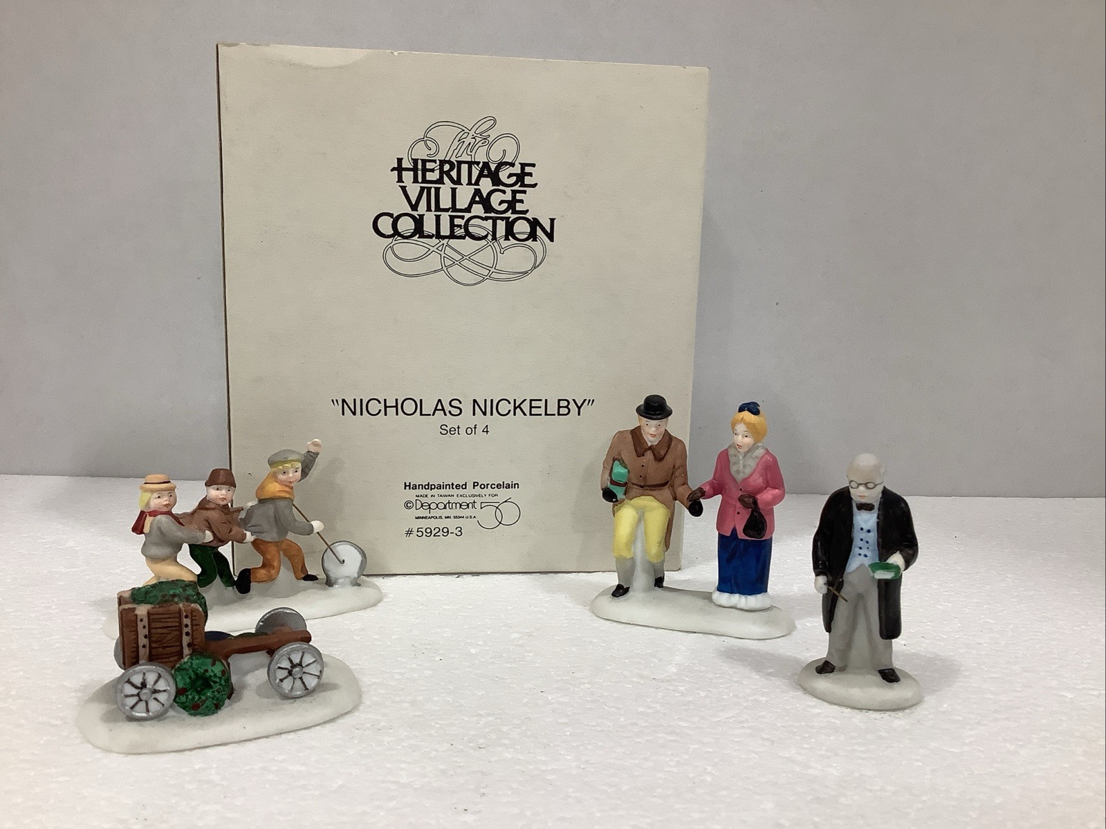 Dept 56 Heritage Village Accessory #59293 Nicholas Nickelby Set Of 4