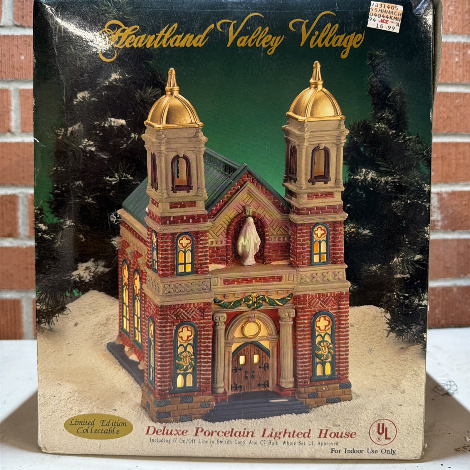 O’Well Heartland Valley Village Porcelain Church House Christmas 1999 Limited E…