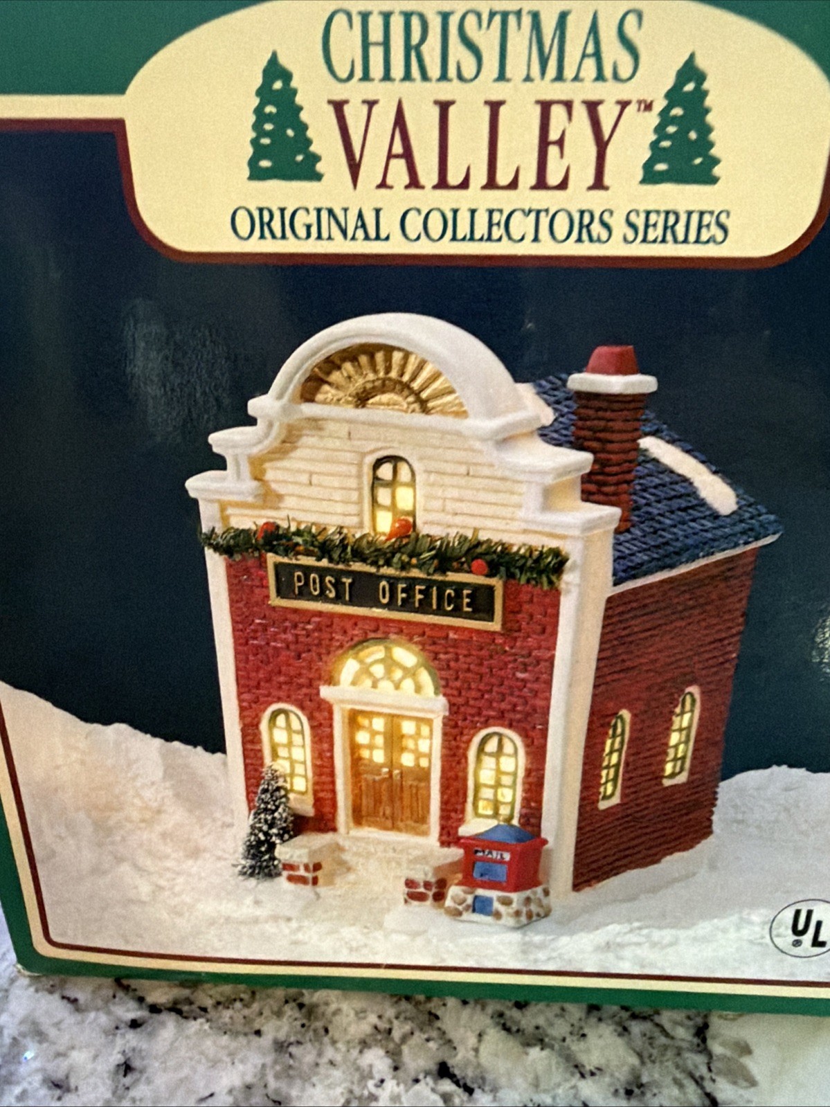 Vintage Christmas Valley Village Season Specialty Post Office 1991 W/Box