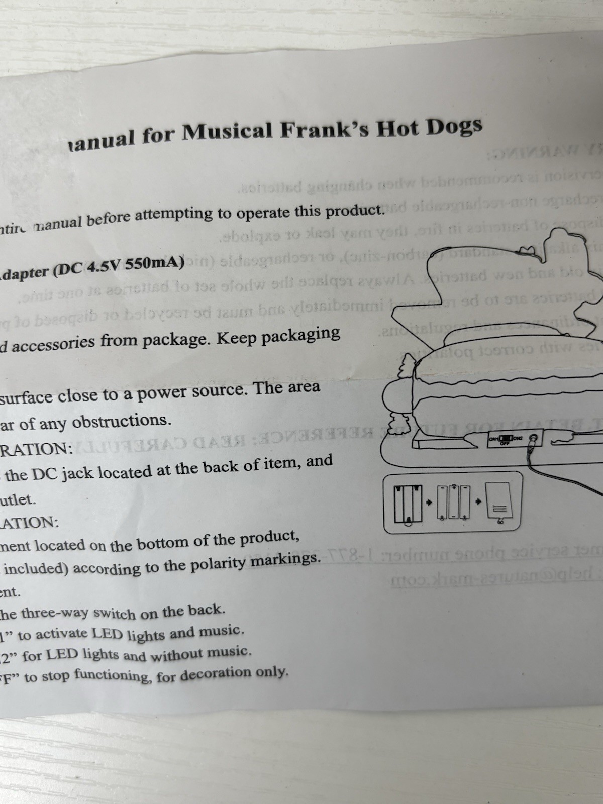 Musical Frank’s Hot Dogs with Light Show Christmas Village Natures Mark Plays