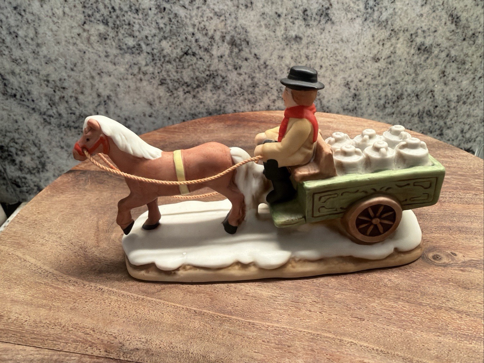 Lefton Colonial Village series, Matt’s Milk Wagon