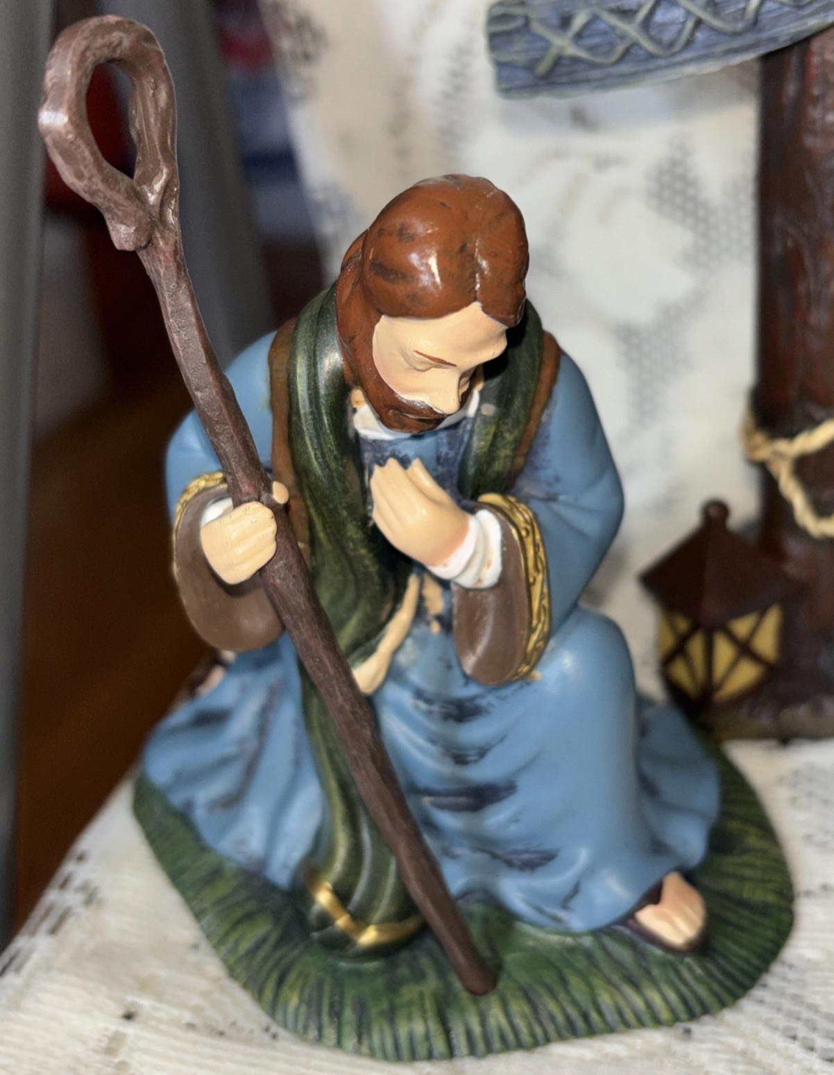 Thomas Kinkade Nativity Hawthorne Village Holy Family & Creche Joseph Mary Jesus