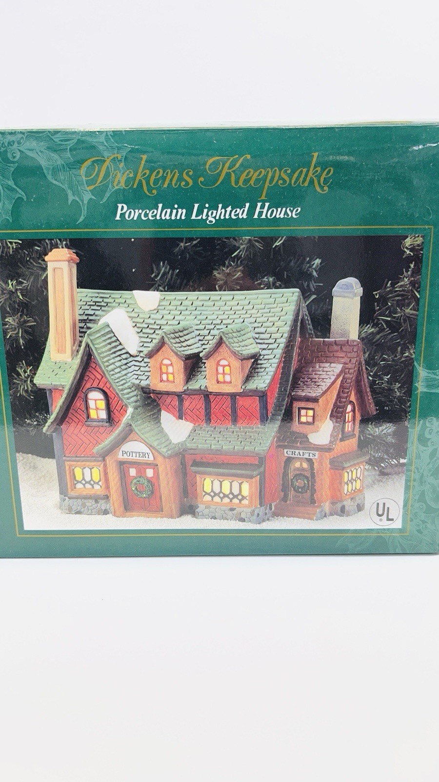 Dickens Keepsake “ Pottery” Porcelain Lighted House Heartland Valley Excellent