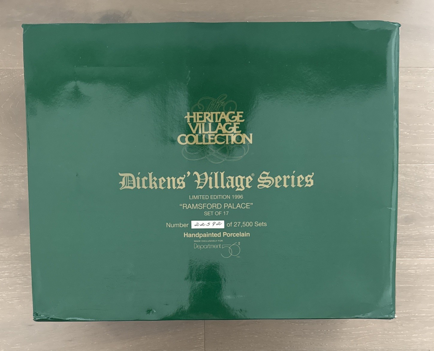 Dept 56 Dickens’ Village Series Ramsford Palace Limited Edition Set of 17 NEW