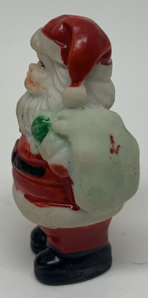 JSNY Holiday Candle House Illuminated Ceramic Christmas Santa & Frosty Snowman