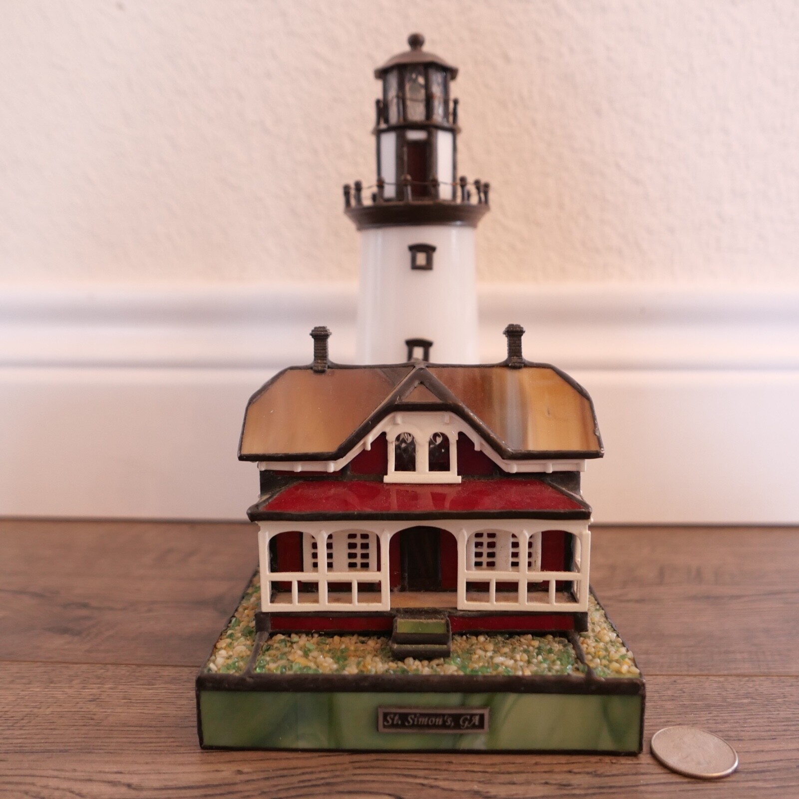 St. Simons GA Coastal Heritage Collection Stained Glass Lighthouse Bill Job