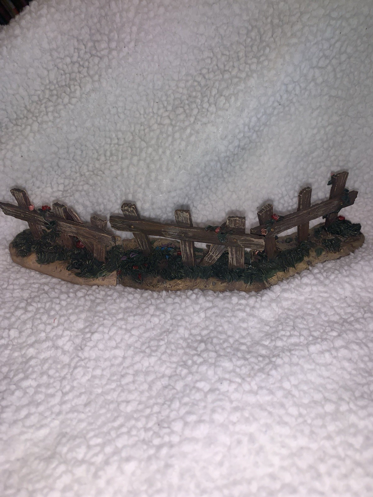 Bradford Exchange Hawthorne Village Bethlehem Crêche Fence 3 Pieces Perfect