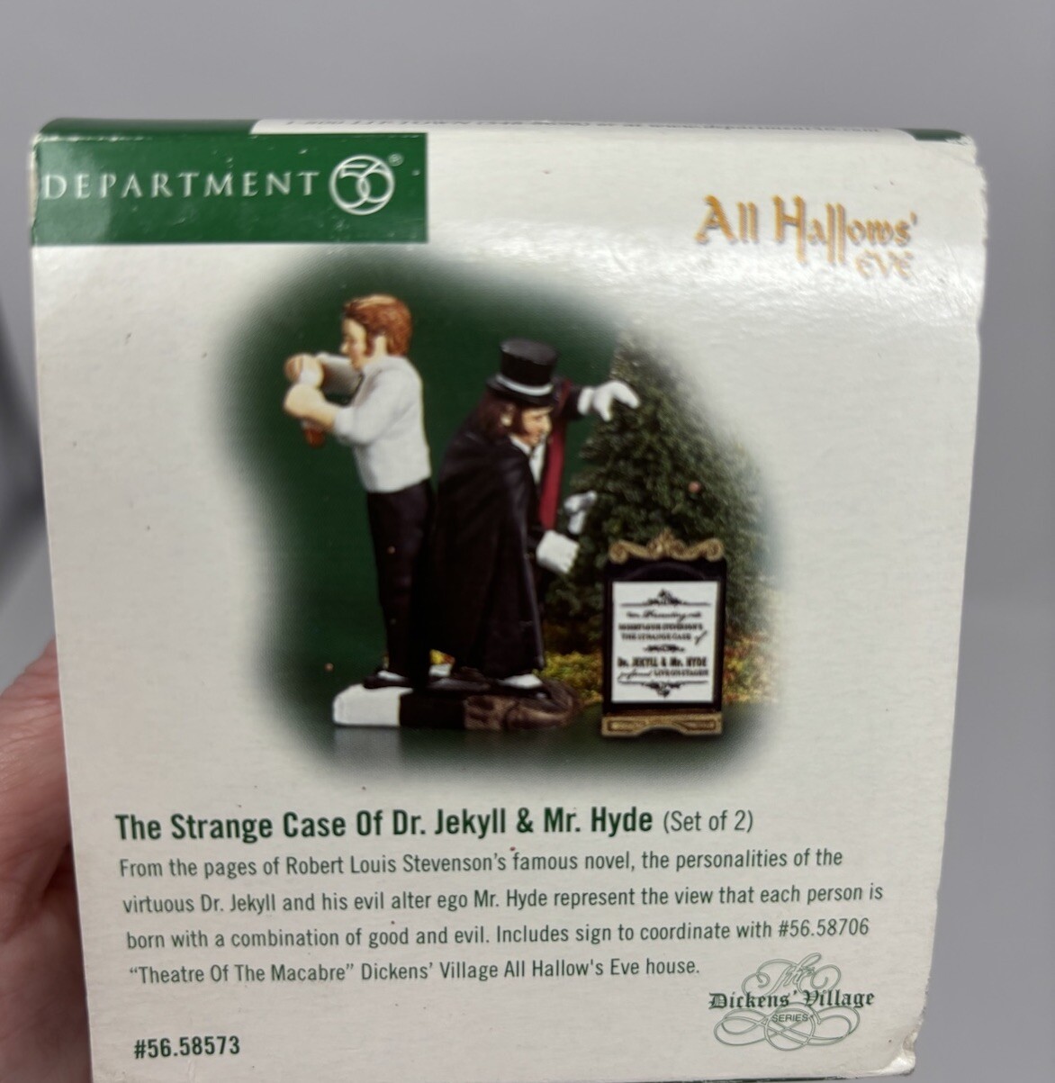 Dept 56 Dickens Village The Strange Case Of Dr. Jekyll & Mr Hyde All Hallows Eve