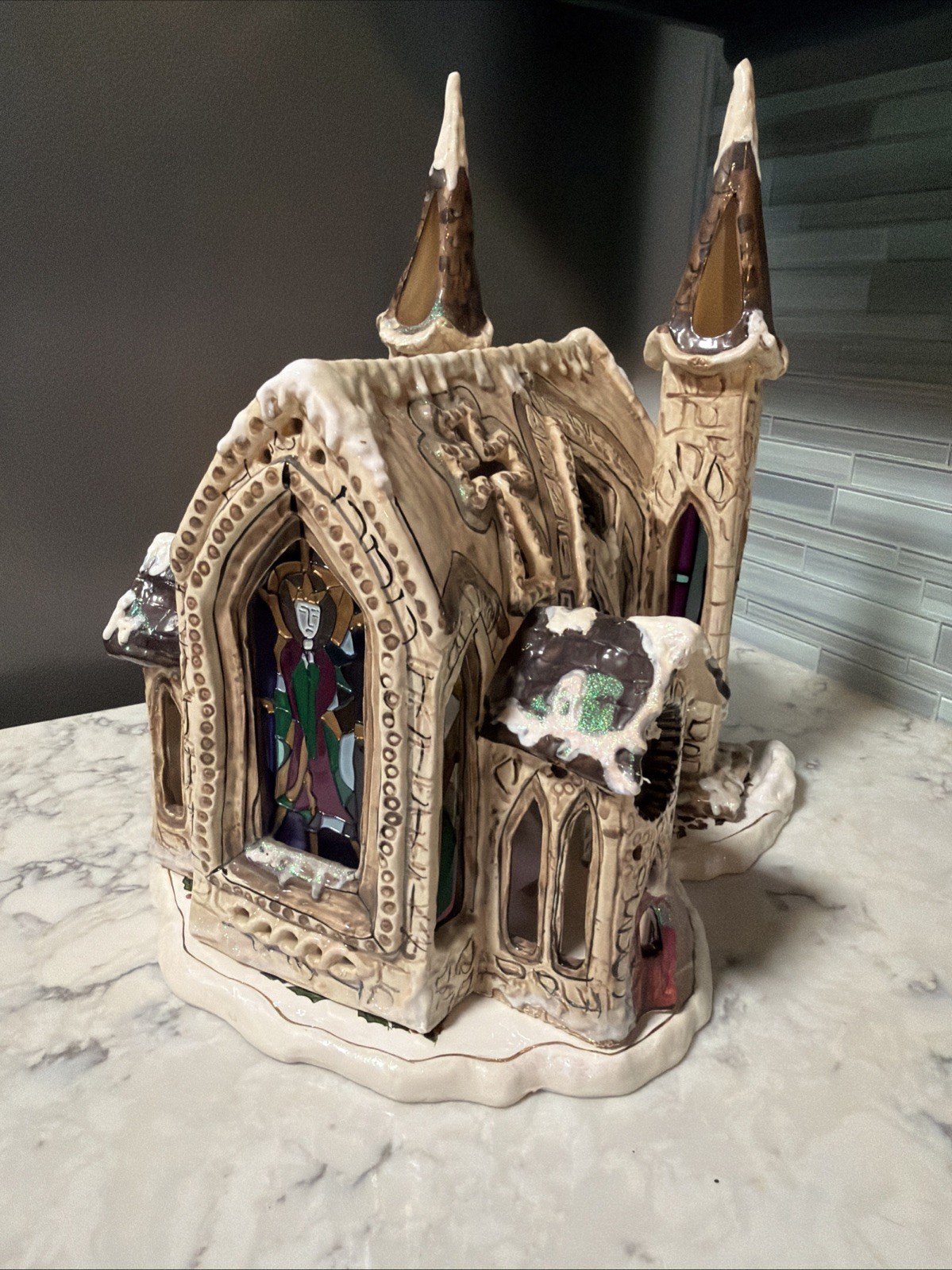 Blue Sky Clayworks Heather Goldminc Kingdom Church Cathedral 2001 w/ Box Retired