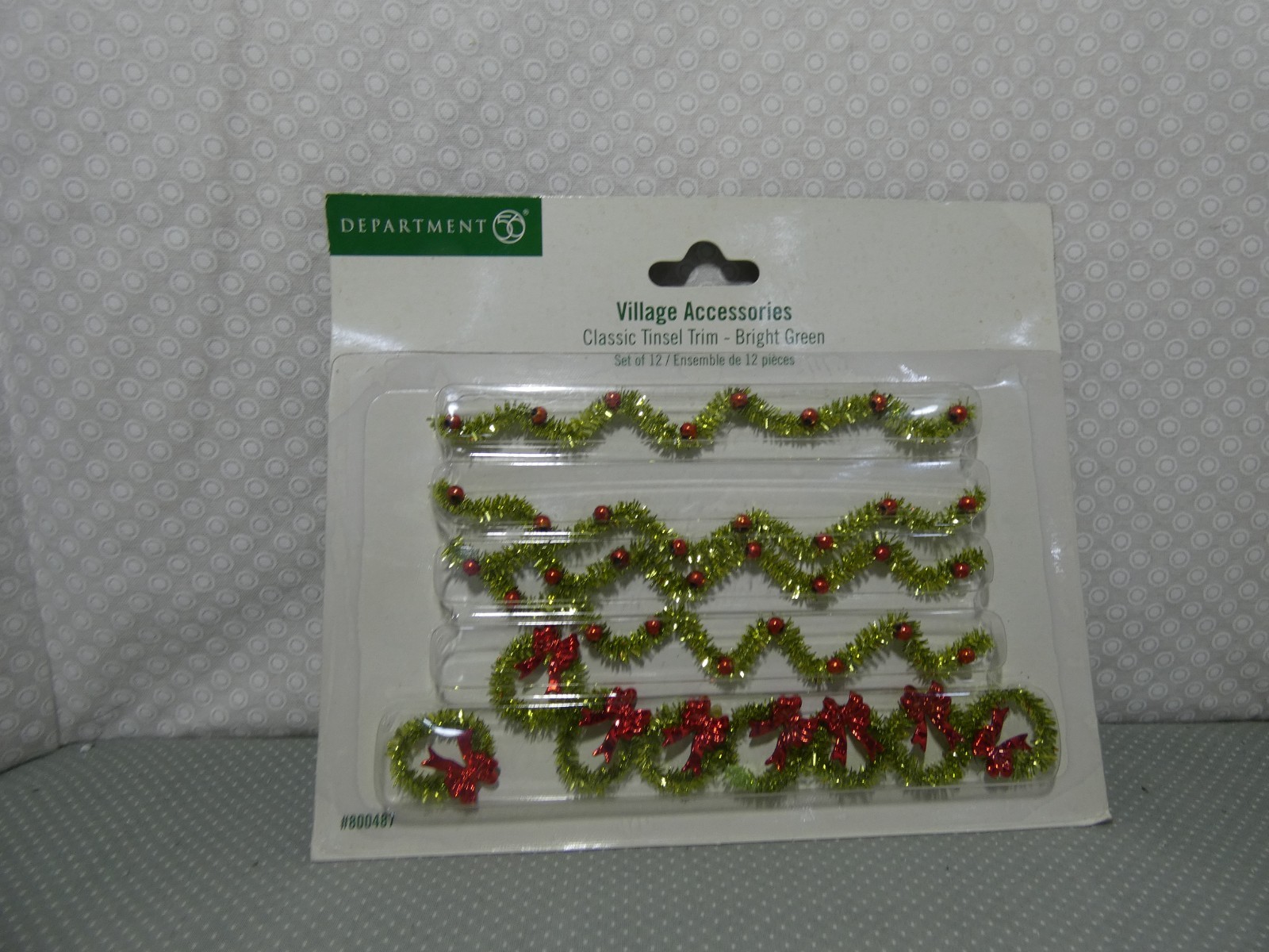 Department 56 “Classic Tinsel Trim” (Set of 12) #800487