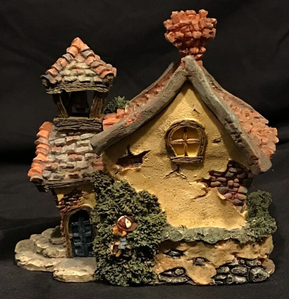 Boyds Bearly Built Villages Bearly A School Teacher Bear & Students Inside