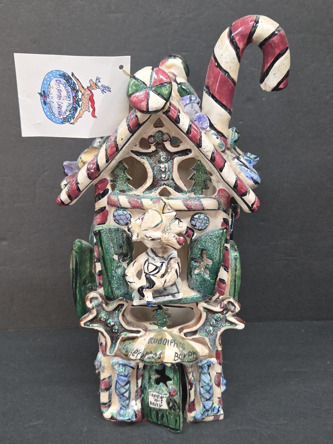 Blue Sky Clay Works Rudolphs Gingerbread House By Heather Goldmine 2000