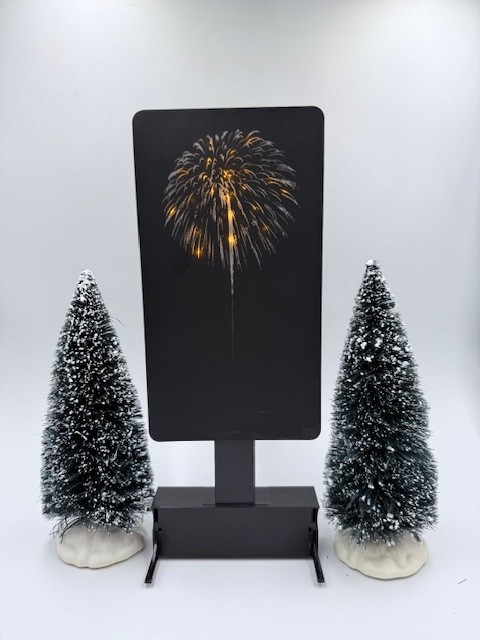 LEMAX Yellow Fireworks Holiday Light For Village Carnival Christmas #2