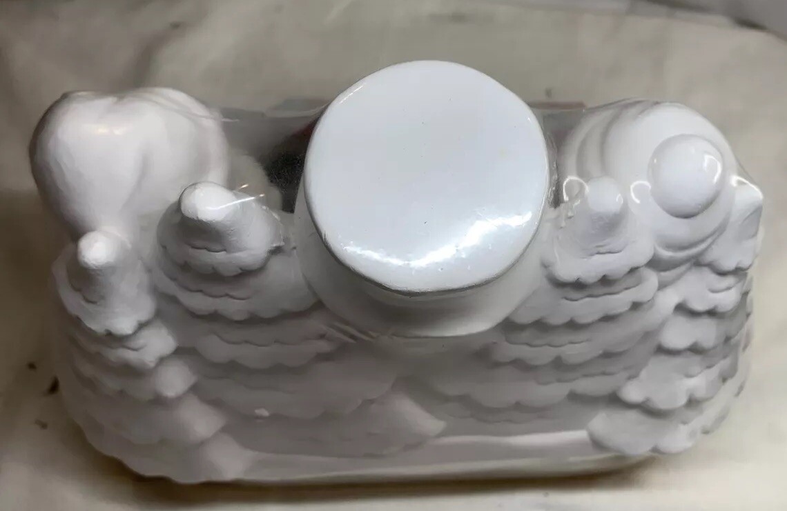 Plaster Tealite Snowman Party Christmas Art Project Made By 4U Studio
