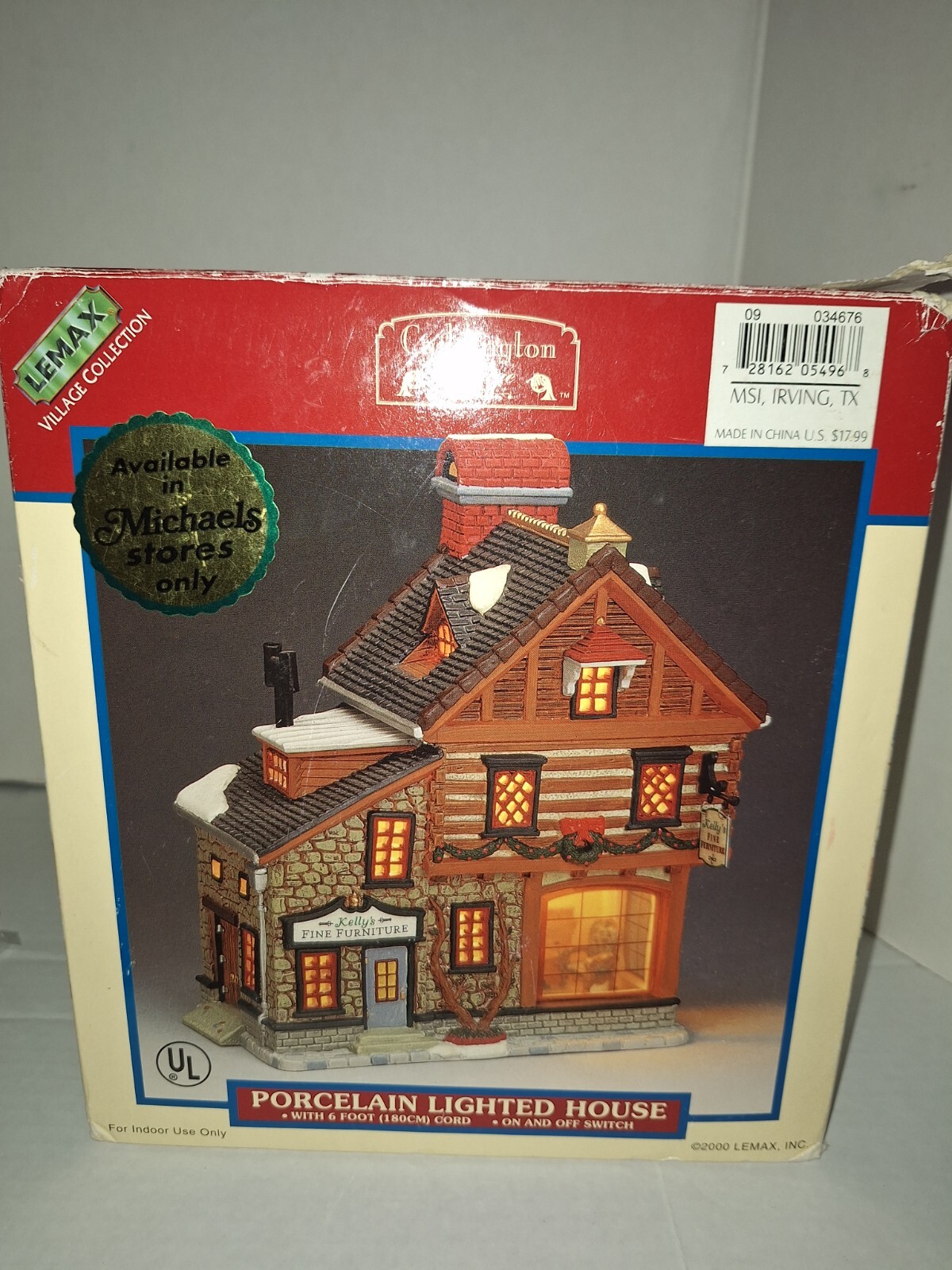 Lemax Caddington Village Kelly’s Fine Furniture Village House 2000 *READ