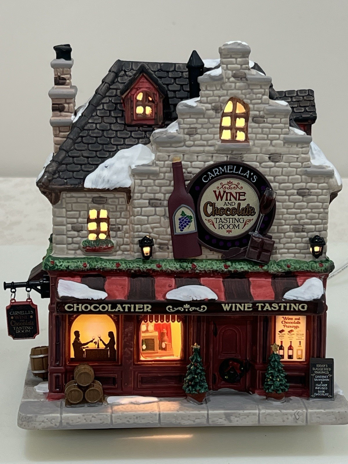 Lemax “Carmella’s Wine And Chocolate Tasting Room” 2023 Excellent Condition !