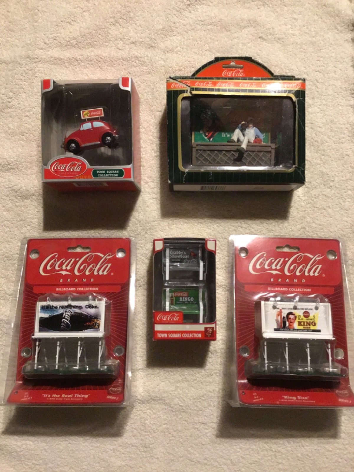 Coca-Cola Town Square Collection, billboards, benches, car