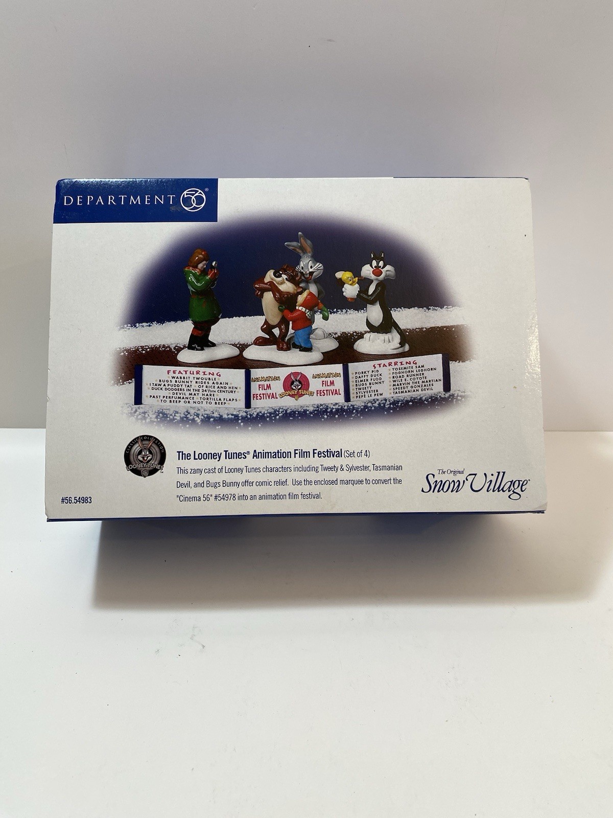 Dept 56 Looney Tunes Animation Film Festival Christmas Snow Village #56.54983
