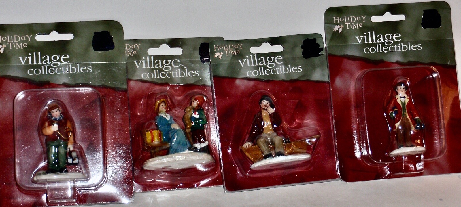 Village Collectibles- Lot of 4 Figures, New on Card