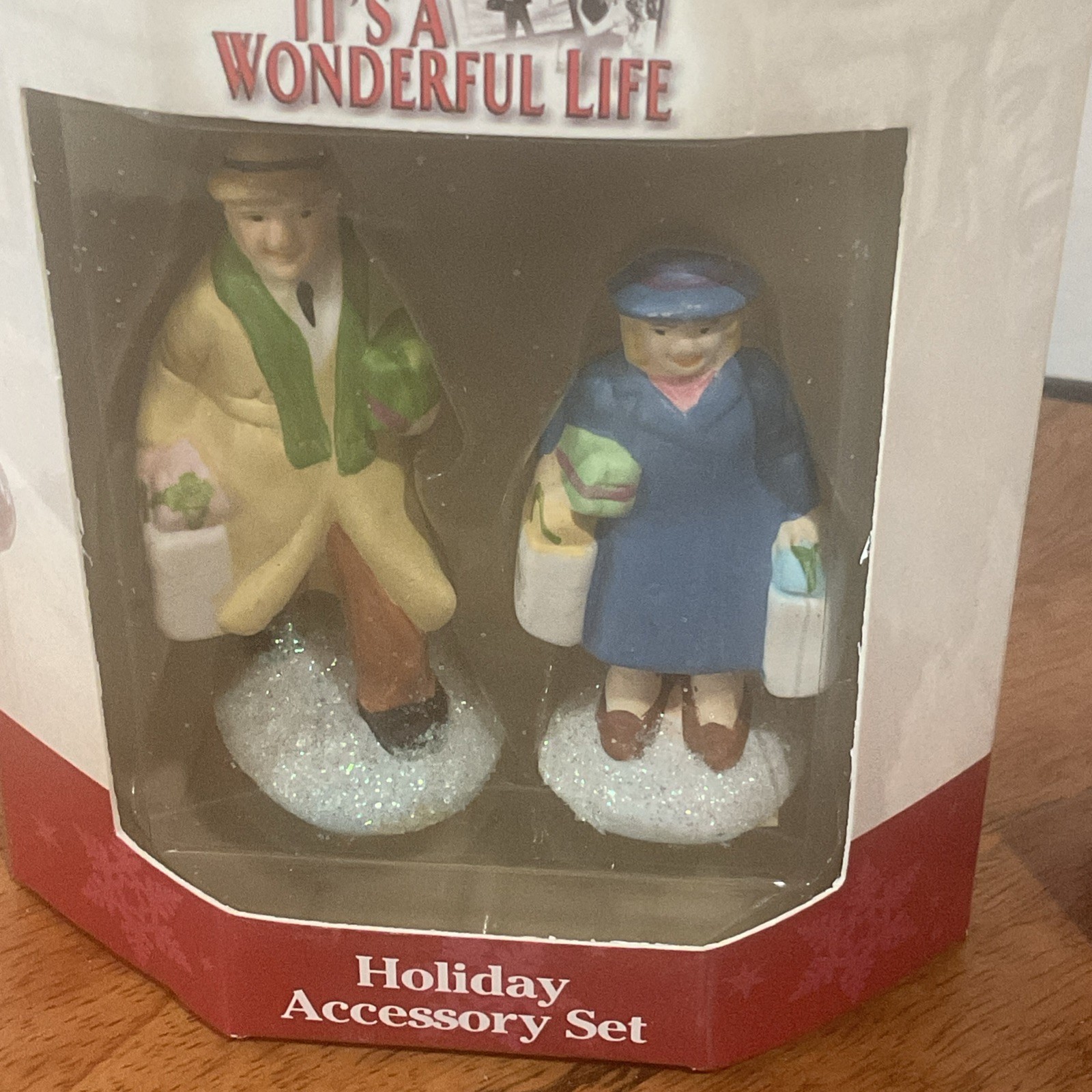 It’s a Wonderful Life Shoppers Holiday Accessory Set 2005 Enesco NEW Set Of 2