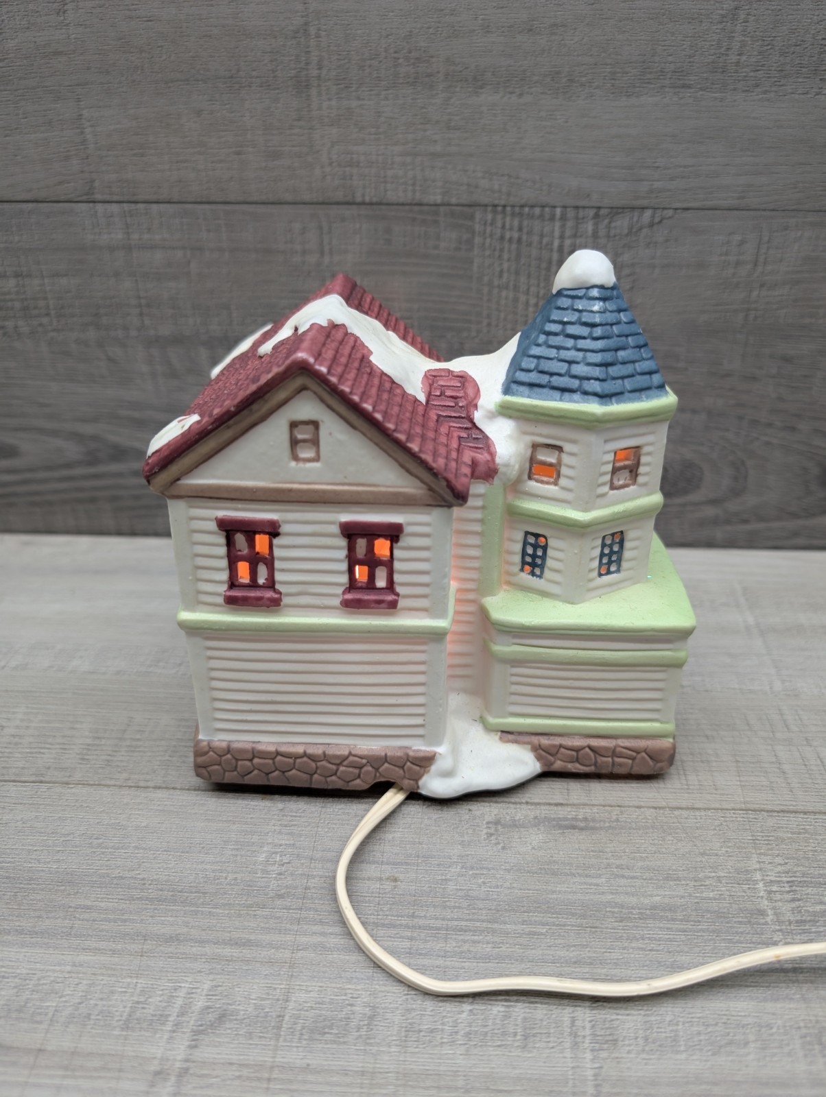 Vintage Kmart Trim A House Holiday Home Memories. White Porcelain House
