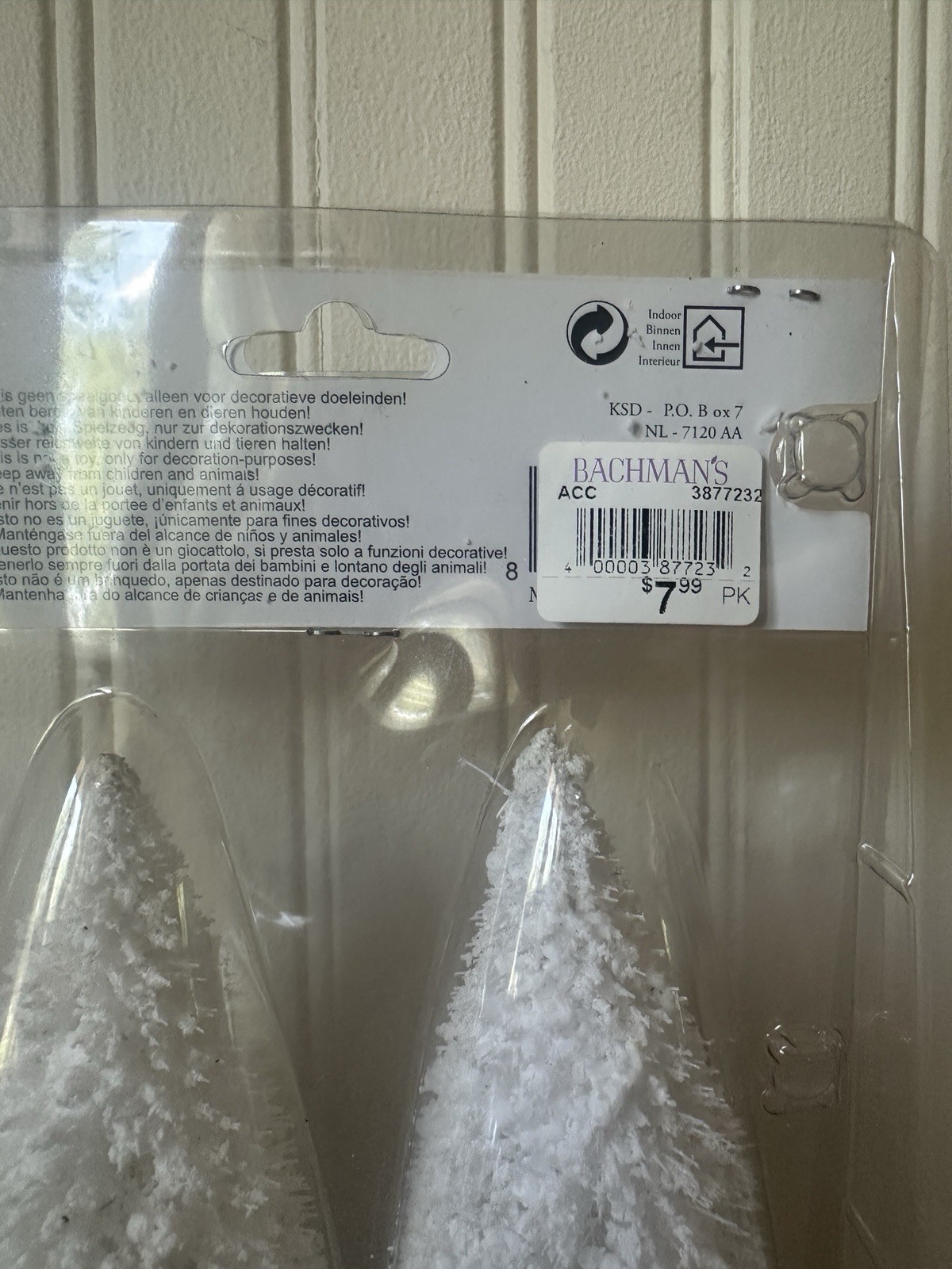 16 New Sisal Flocked Pine Trees 4” 6” 8” Dept 56 Lumineo Bachman’s Lemax Village