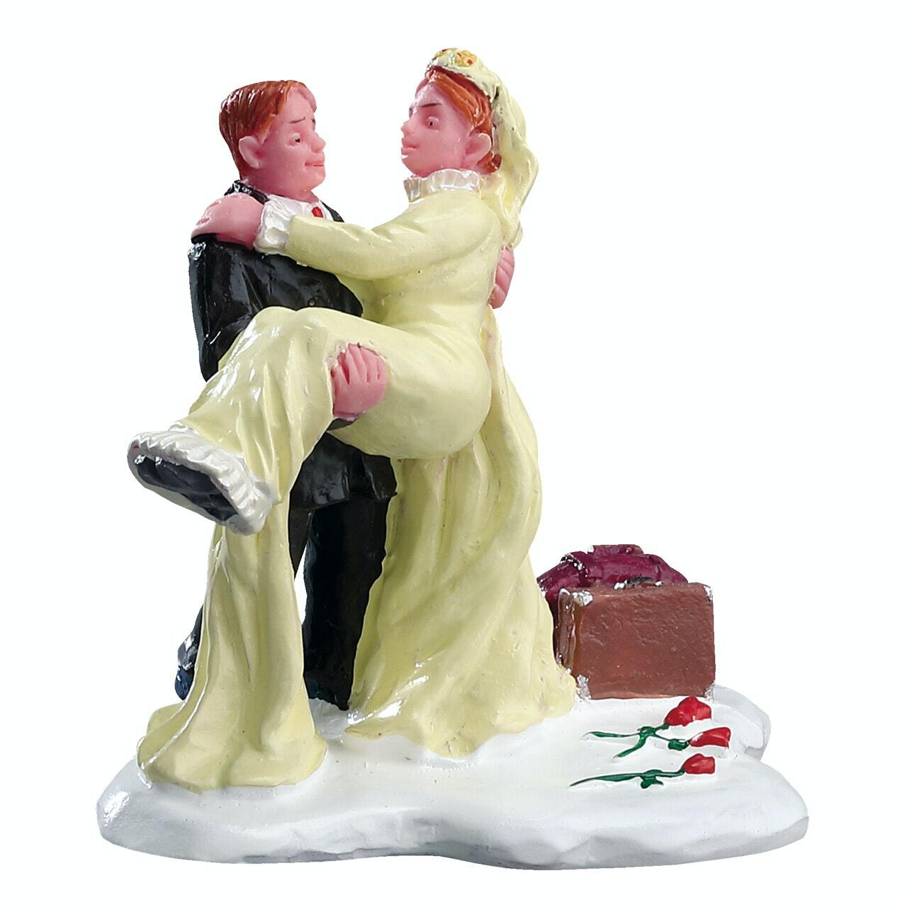 Lemax 2004 Just Married Caddington Village #42911 Romantic Cute Nouveaux Maries