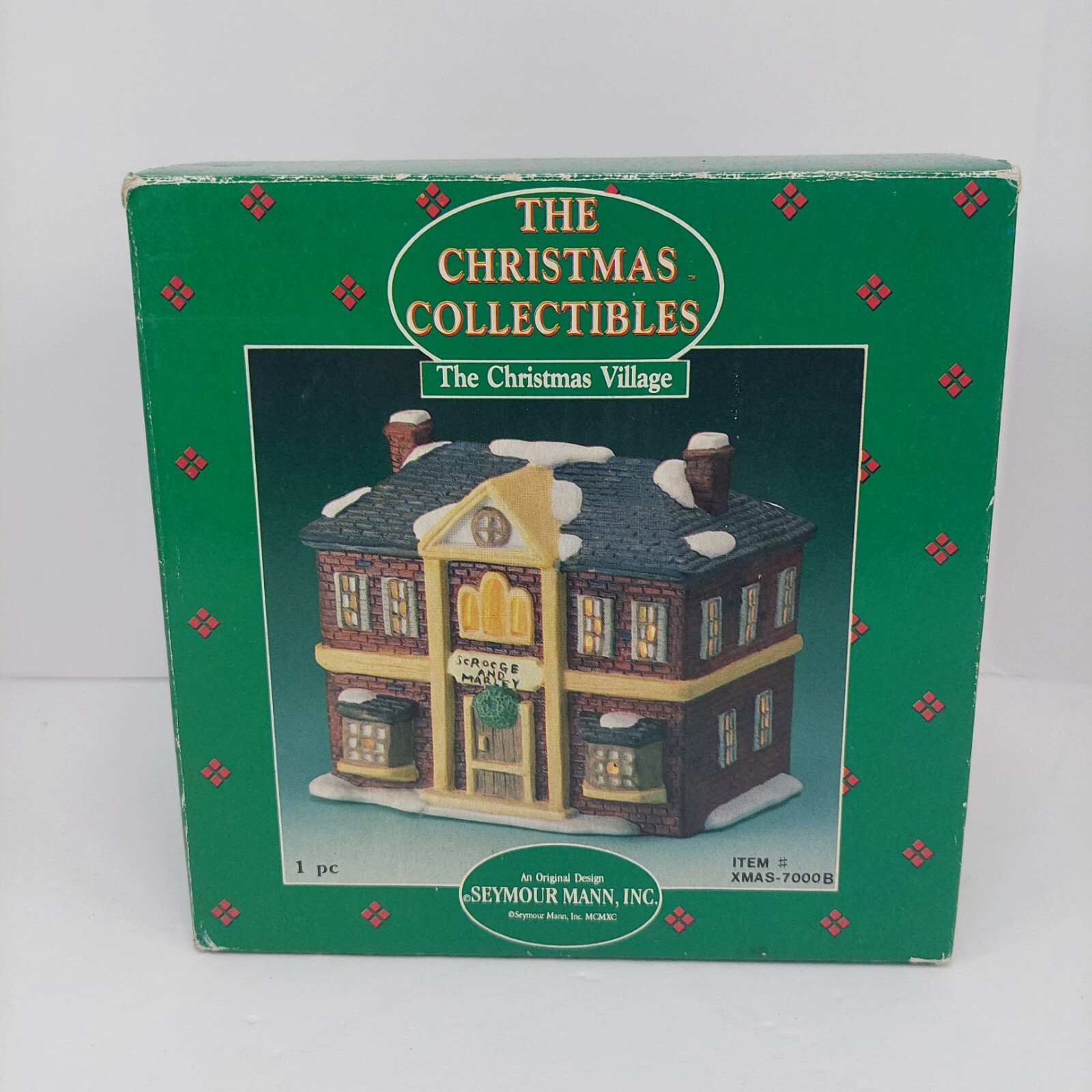 SEYMOUR MANN CHRISTMAS VILLAGE HOUSE SCROOGE XMAS-7000B Nice!