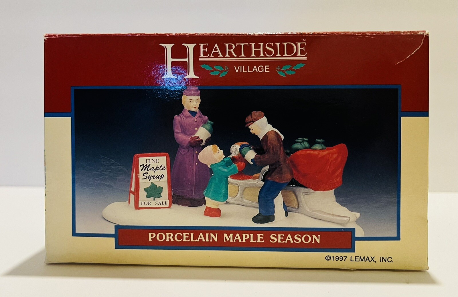 Vintage 1997 Lemax Hearthside Village Porcelain Maple Season Figurine